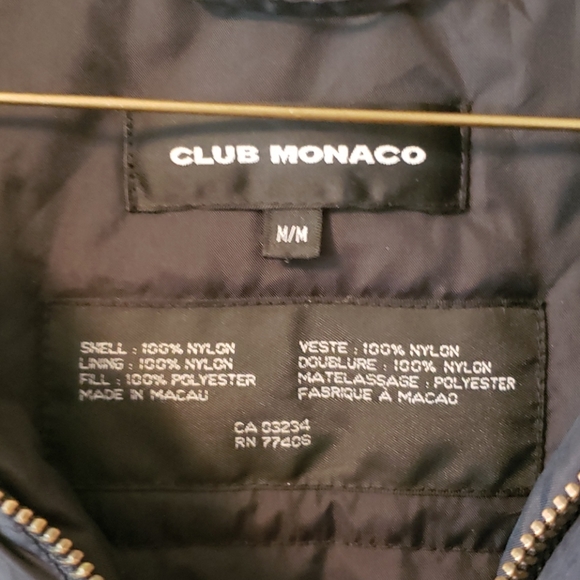 CLUB MONACO WINDBREAKER SIZE MEDIUM - Picture 3 of 3